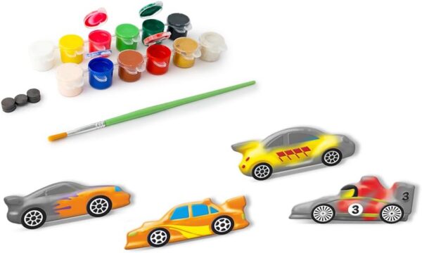 518I8HUtyFL._AC_SL1500_.jpg Mould & Paint Racers DIY Craft Kit