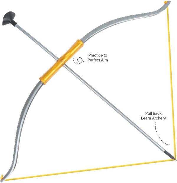 51kBbqB9zPL._AC_SL1500_.jpg Shiva Bow and Arrow Set with Trishul