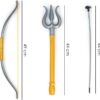 51qUJEUKJBL._AC_SL1500_.jpg Shiva Bow and Arrow Set with Trishul