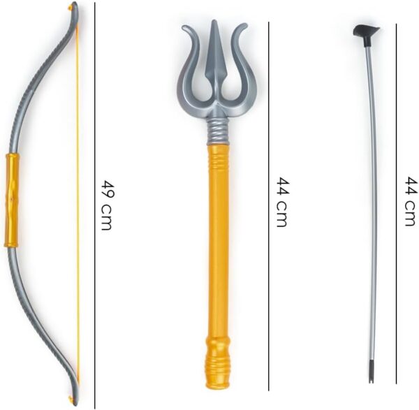 51qUJEUKJBL._AC_SL1500_.jpg Shiva Bow and Arrow Set with Trishul