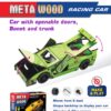 6 Meta Wood Racing Car