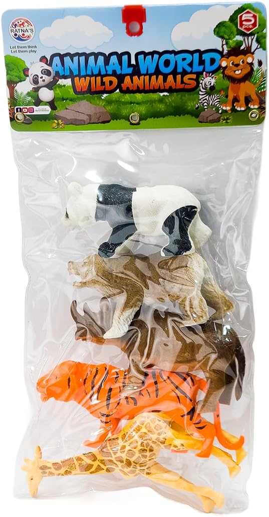 615y7HE7D9L._AC_SL1500_.jpg Animal World Wild Animals 5 Pcs Set