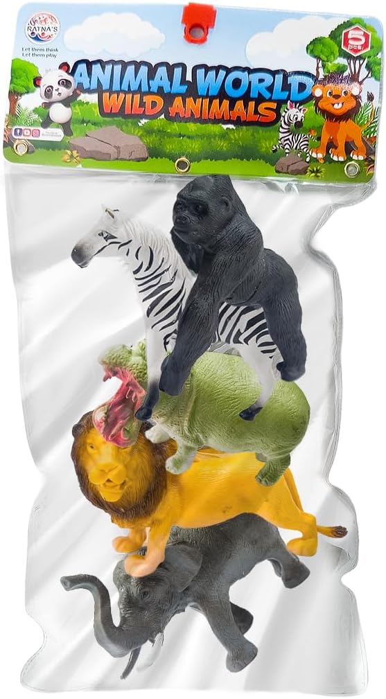 61B28zvnawL._AC_SL1500_.jpg Animal World Wild Animals 5 Pcs Set