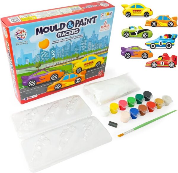 61CDjffXQL._AC_SL1500_.jpg Mould & Paint Racers DIY Craft Kit