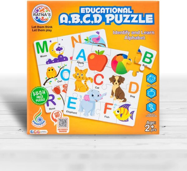 61JgScnDYdL._AC_SL1500_.jpg Educational ABCD Jigsaw Puzzle