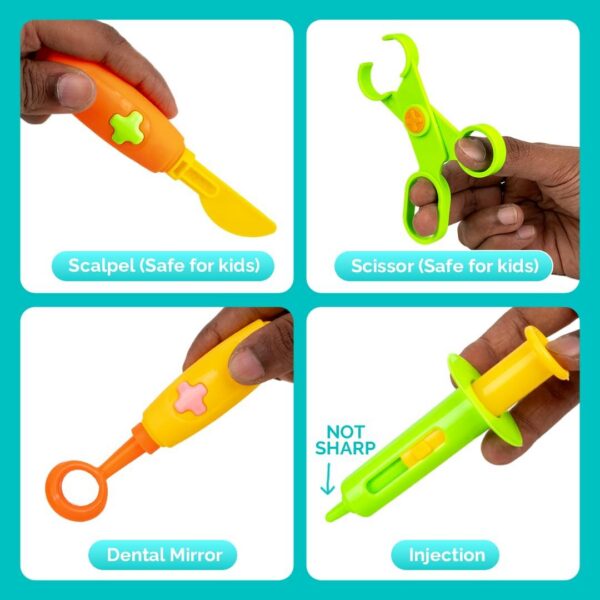 61RThbf-DgL._AC_SL1500_.jpg My Little Dentist Play Set for Kids
