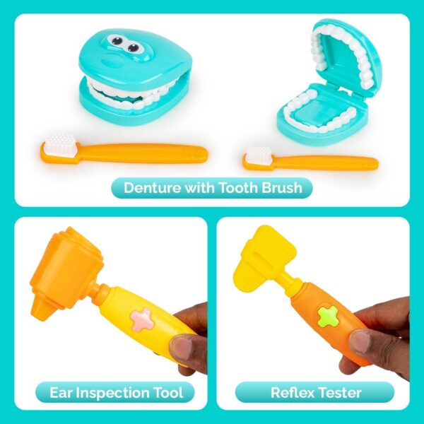 61SJI2hNnrL._AC_SL1500_.jpg My Little Dentist Play Set for Kids
