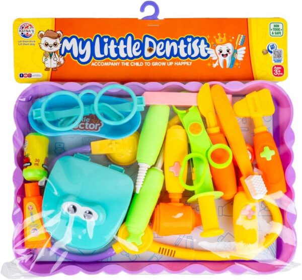 61Ty0jm3CL._AC_SL1500_.jpg My Little Dentist Play Set for Kids