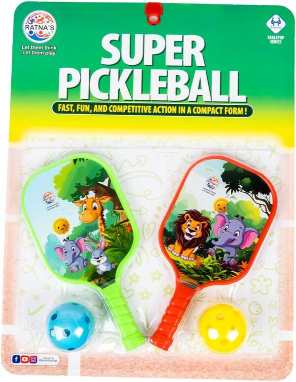 Super Pickleball Jungle Design Tabletop Game Set