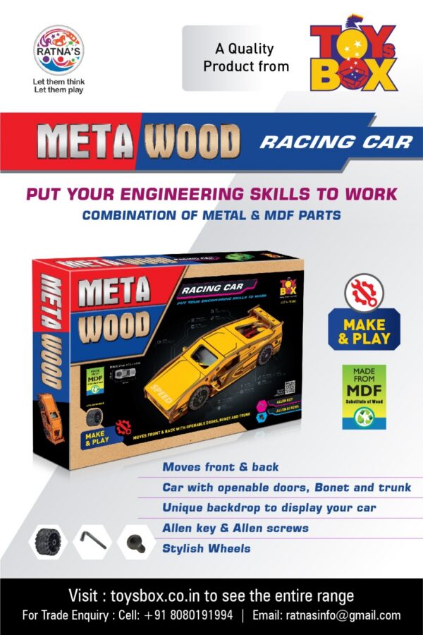 7 Meta Wood Racing Car