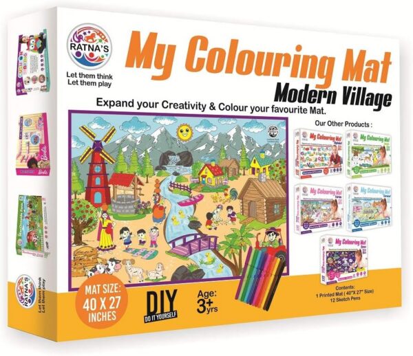 710-QMluSyL._AC_SL1500_.jpg My Coloring Mat Modern Village