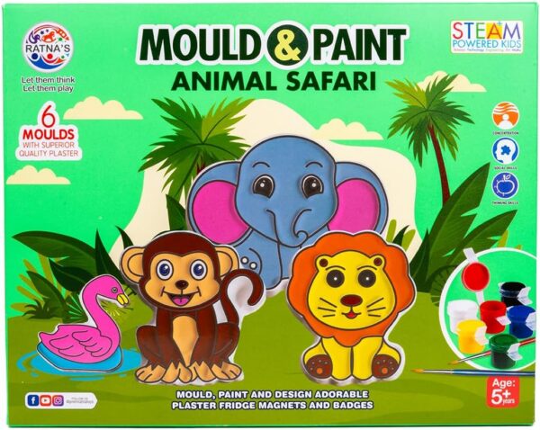 713dMmHQoZL._AC_SL1500_.jpg Mould and Paint Animal Safari DIY Kit