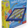 Magnetic Travelling Snakes and Ladders with Ludo