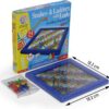 Magnetic Travelling Snakes and Ladders with Ludo