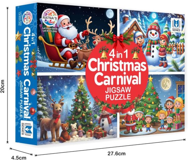 Christmas Carnival 4-in-1 Jigsaw Puzzle
