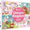 71TFLb13eS._AC_SL1500_.jpg 4 in 1 Unicorn Kingdom Jigsaw Puzzle