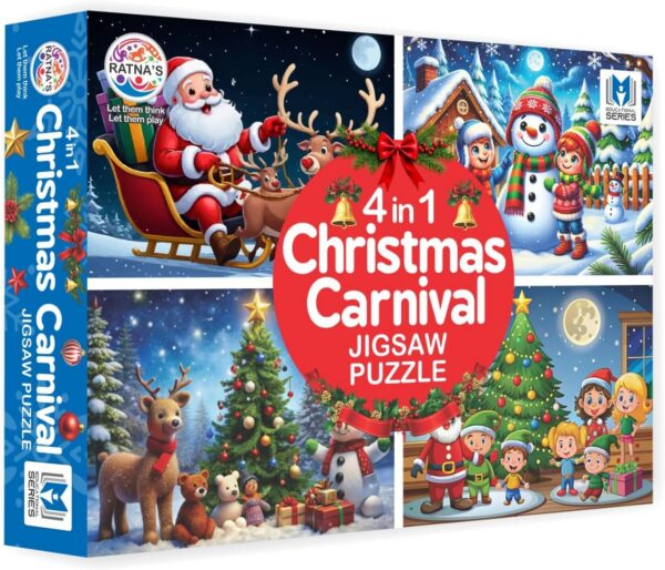 Christmas Carnival 4-in-1 Jigsaw Puzzle