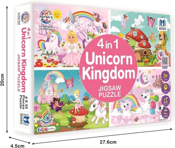71WN8uHcBoL._AC_SL1500_.jpg 4 in 1 Unicorn Kingdom Jigsaw Puzzle