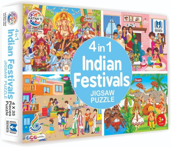 71ZLJDIYjPL._AC_SL1500_.jpg 4 in 1 Indian Festivals Jigsaw Puzzle