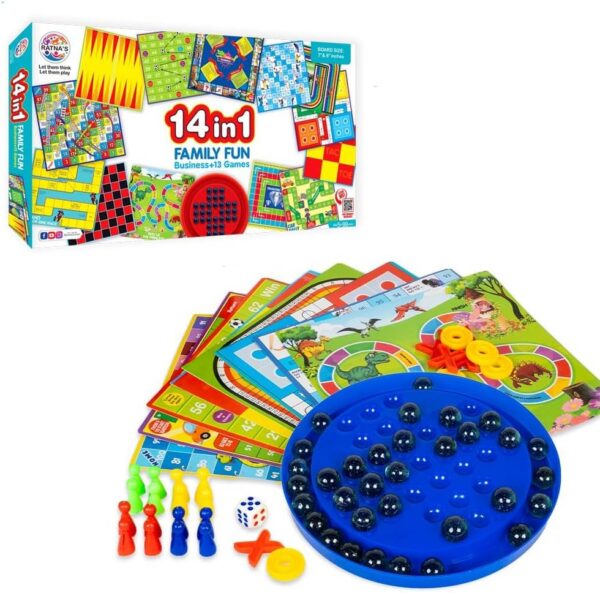 71aJ10WbQkL._AC_SL1500_.jpg 14 in 1 Family Board Game