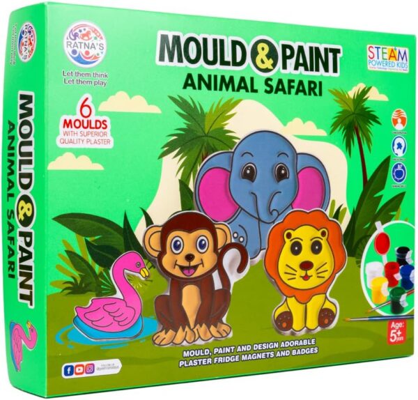 71kBZqBArsL._AC_SL1500_.jpg Mould and Paint Animal Safari DIY Kit