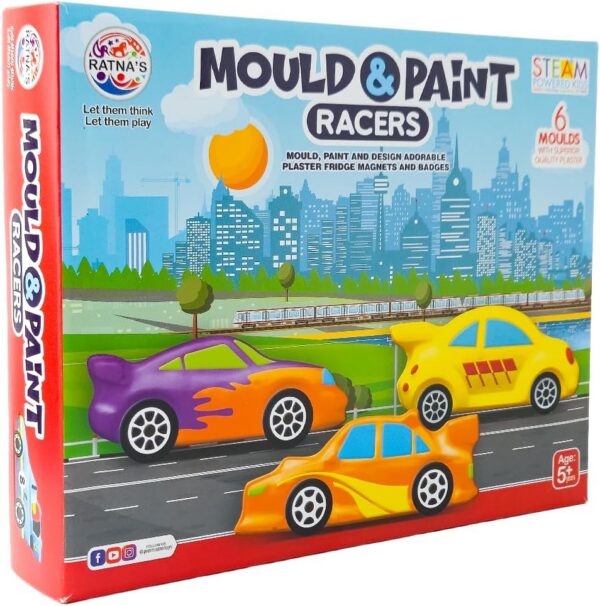 71vkvRQx8L._AC_SL1500_.jpg Mould & Paint Racers DIY Craft Kit