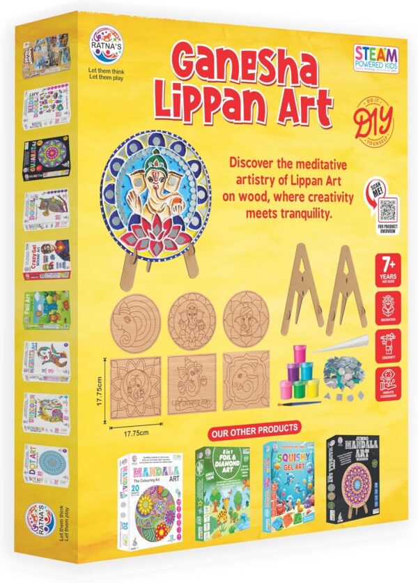 812dz6vKjL._AC_SL1500_.jpg Ganesha Lippan Art DIY Craft Kit