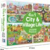 4 in 1 City & Village Life Jigsaw Puzzle
