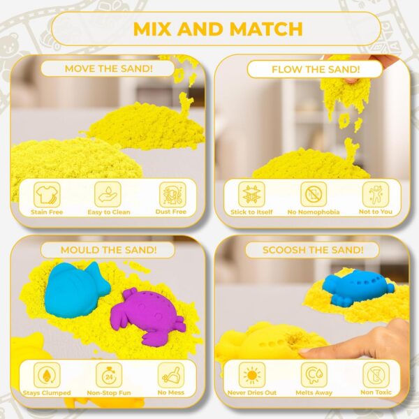 Wonder Sand 500 Grams Yellow Color
