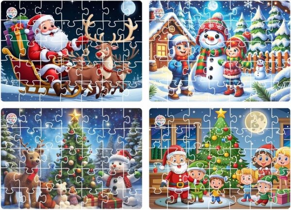 Christmas Carnival 4-in-1 Jigsaw Puzzle