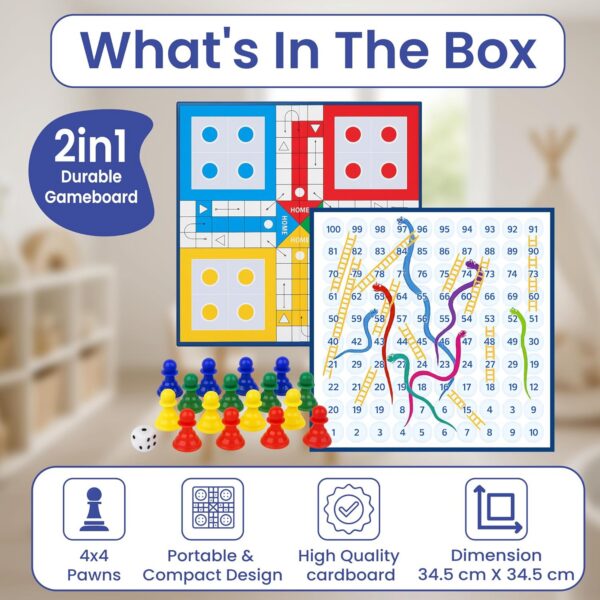 Magnetic Snakes and Ladders with Ludo