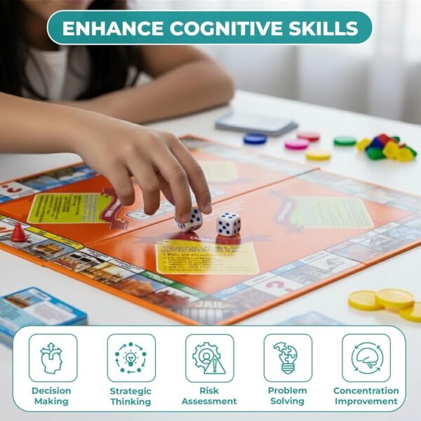 5 in 1 Business Senior Coin Board Game