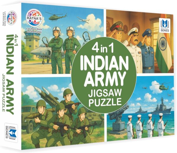 4 in 1 Indian Army Jigsaw Puzzle