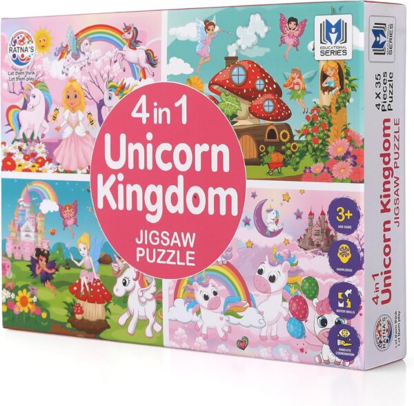 81Q25O-z-L._AC_SL1500_.jpg 4 in 1 Unicorn Kingdom Jigsaw Puzzle