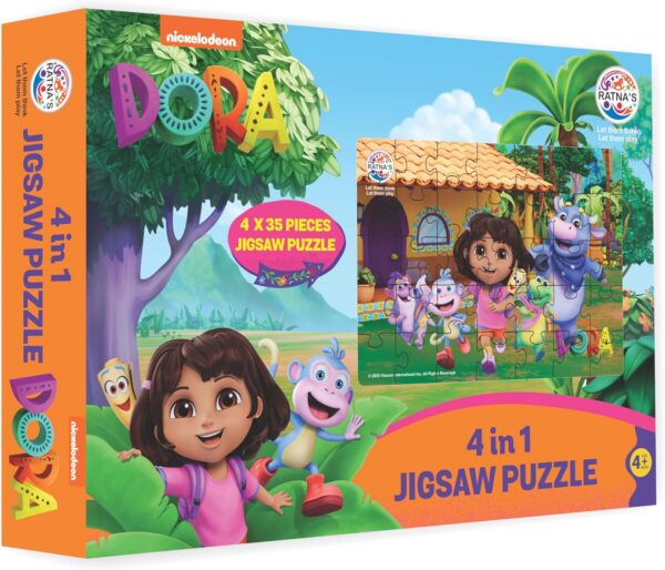 Dora 4-in-1 Jigsaw Puzzle Set