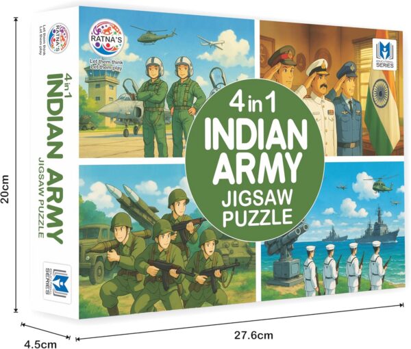 4 in 1 Indian Army Jigsaw Puzzle