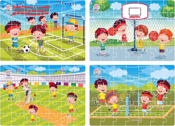 4 in 1 Sports Jigsaw Puzzle