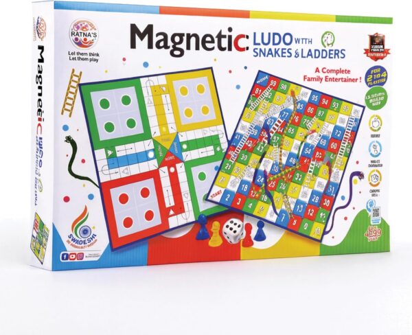 Magnetic Snakes and Ladders with Ludo