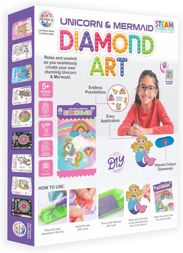 81YL4ome7lL._AC_SL1500_.jpg Unicorn & Mermaid Diamond Art Kit