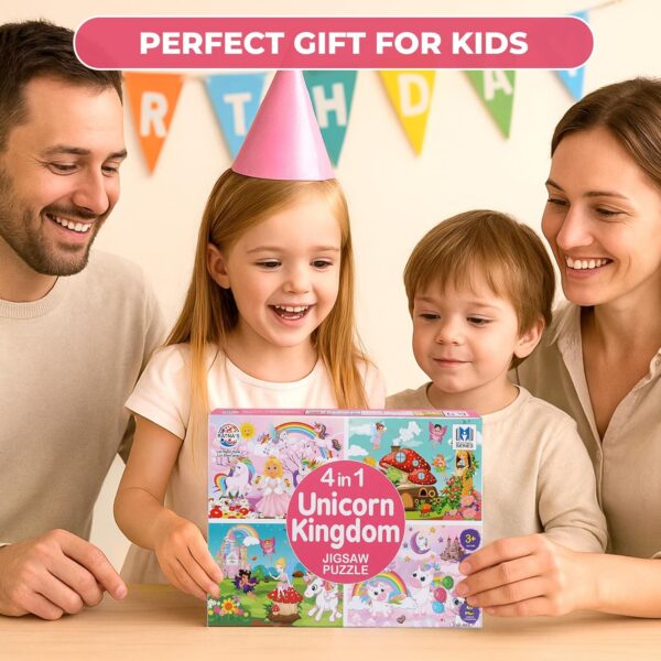 81Yt5j8lsJL._AC_SL1500_.jpg 4 in 1 Unicorn Kingdom Jigsaw Puzzle