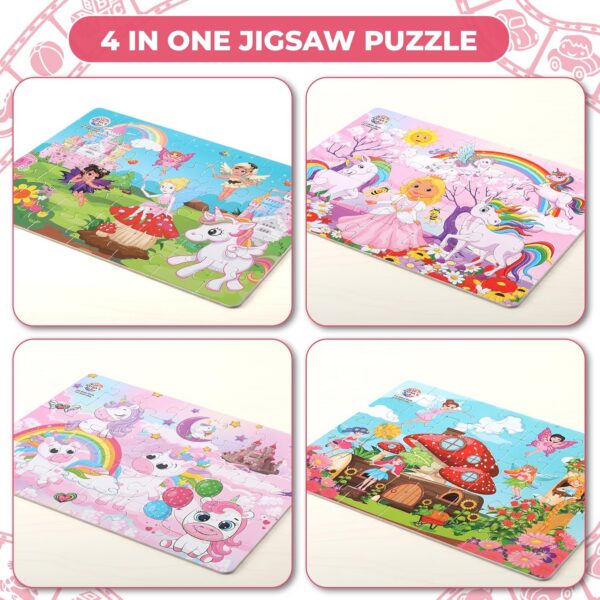 81Zbkn3ZUTL._AC_SL1500_.jpg 4 in 1 Unicorn Kingdom Jigsaw Puzzle