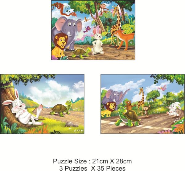 81b7MmLgv4L._AC_SL1500_.jpg Story Jigsaw Puzzle Hare and Tortoise