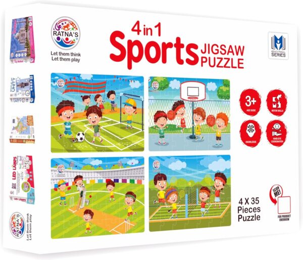 4 in 1 Sports Jigsaw Puzzle