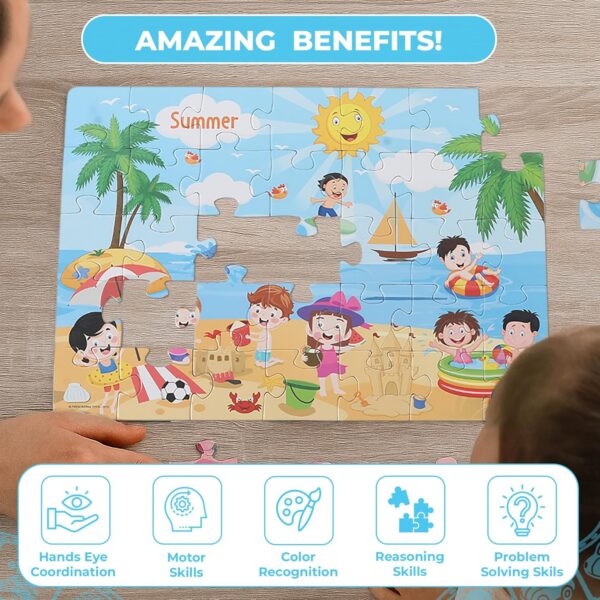 81ksjxFvQwL._AC_SL1500_.jpg 4 in 1 Indian Seasons Jigsaw Puzzle