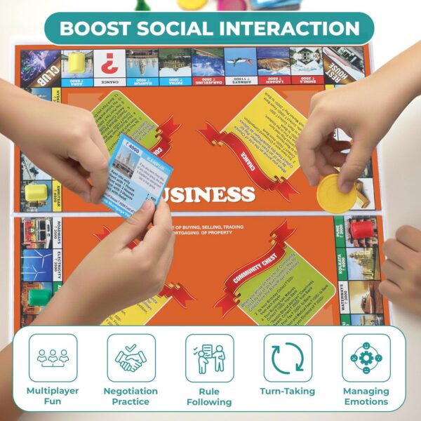 5 in 1 Business Senior Coin Board Game