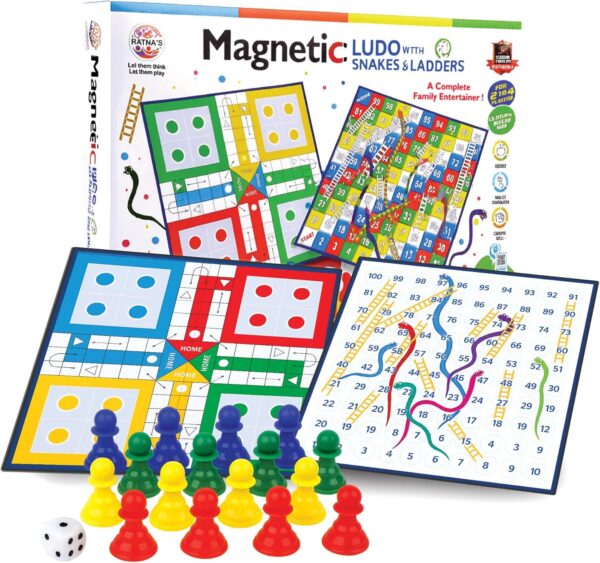 Magnetic Snakes and Ladders with Ludo