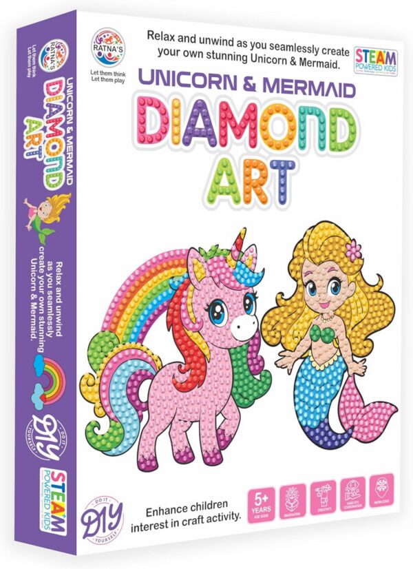 81q0uLb6qmL._AC_SL1500_.jpg Unicorn & Mermaid Diamond Art Kit