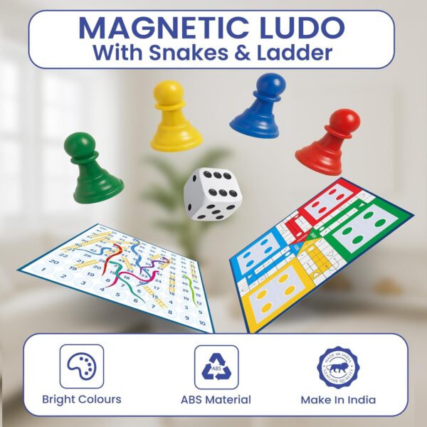 Magnetic Snakes and Ladders with Ludo