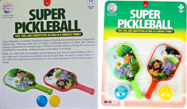 Super Pickleball Jungle Design Tabletop Game Set