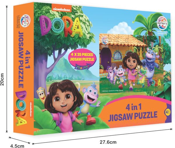 Dora 4-in-1 Jigsaw Puzzle Set